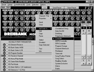 Screenshot from the DREHBANK editor   Picture is courtesy of: Doepfer