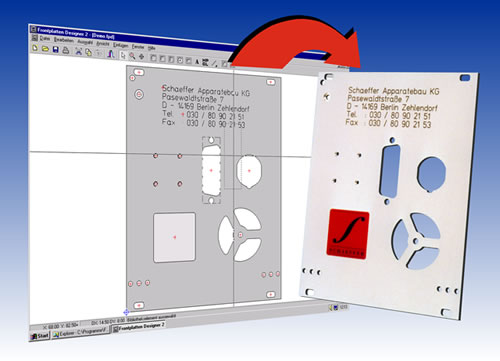picture of the Frontpanel Designer &nbsp; 