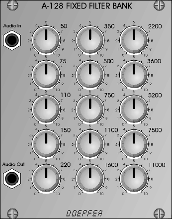 Frontpanel of the A128   