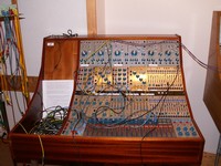 The Buchla 200 series of EMS institute in Stockholm. Picture is courtesy of: EMS