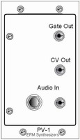 Picture of the frontpanel design of the PV-1 Picture is courtesy of: EFM