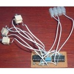 Picture of a breadboard mounted Apache Ring Modulator Picture is courtesy of: Aaron Cram